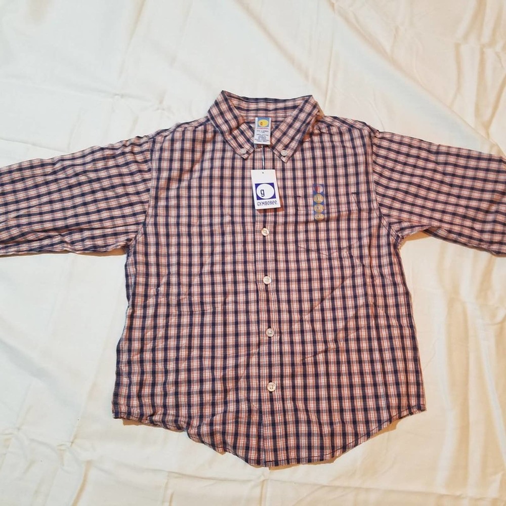 Vintage Gymboree boys Nautical button up shirt 7ys